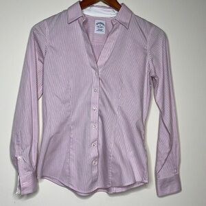 Brooks Brothers Petite Fitted Non-Iron Button Down Size 0P